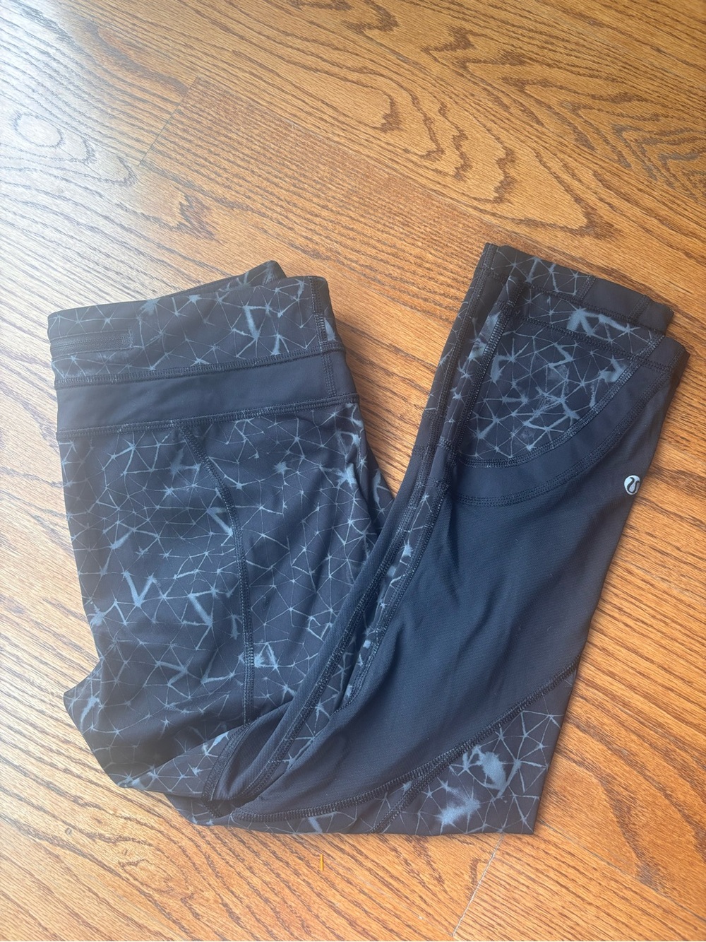 lululemon athletica Black Astro Print Athletic Leggings
